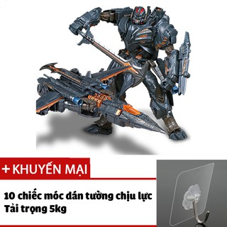 Đồ chơi Robot biến hình phi cơ mẫu Transformer mẫu Megatron 601B -kèm 10 móc dán trong