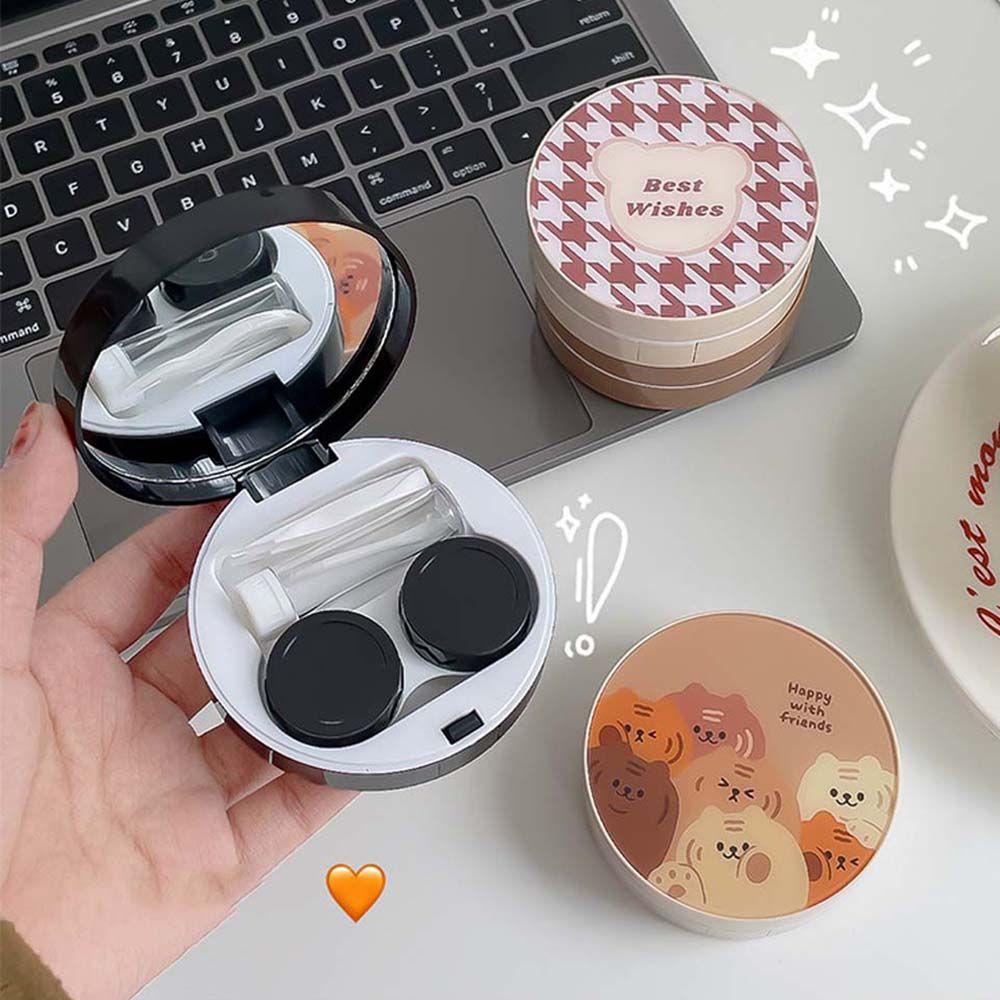 Hộp Đựng Kính Áp Tròng Họa Tiết Hoạt Hình Dễ Thương
