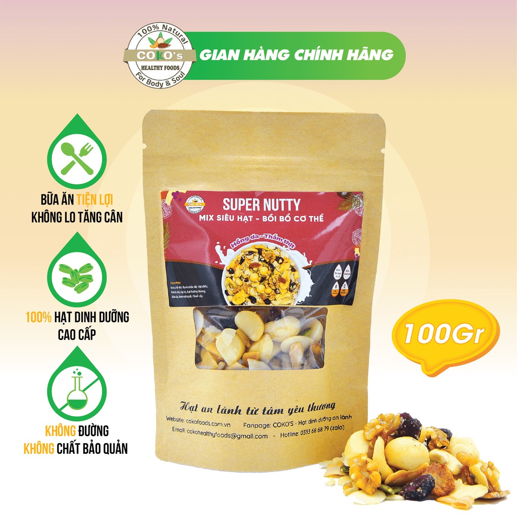 Combo Ngũ Cốc Granola Ăn Kiêng, Giảm Cân 5 vị Granola Gói 100gr COKO'S FOOD Dinh Dưỡng Tiện Lợi | BigBuy360 - bigbuy360.vn