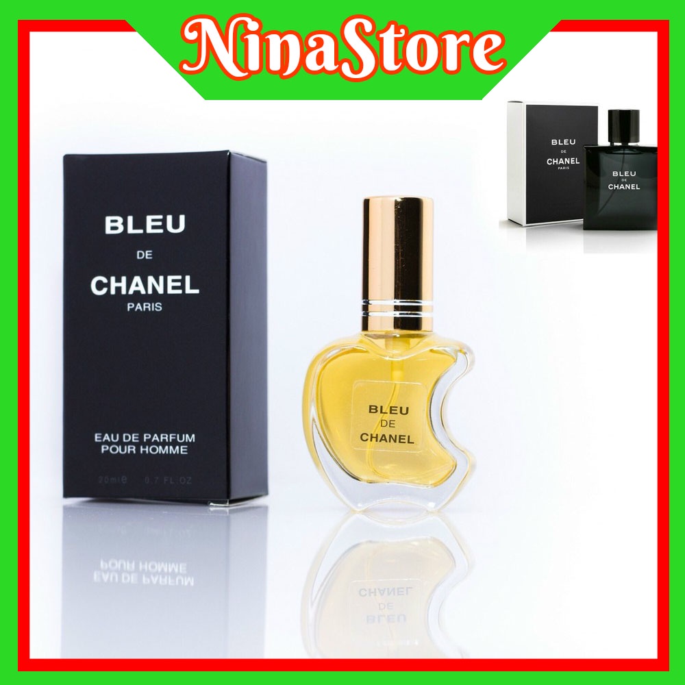💘FREESHIP💘 Nước hoa nam Bleu EDP chai mini 20ml dạng xịt mẫu táo- Mùi blue- NinaStore