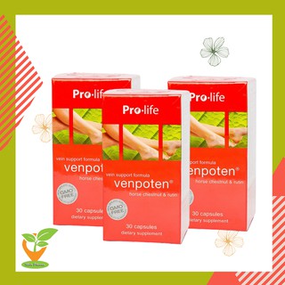 VENPOTEN [Hộp 30/120 viên] - Viên Uống Hỗ Trợ Giãn Tĩnh Mạch Venpoten Pro-Life [daflon/rutin/bonivein]