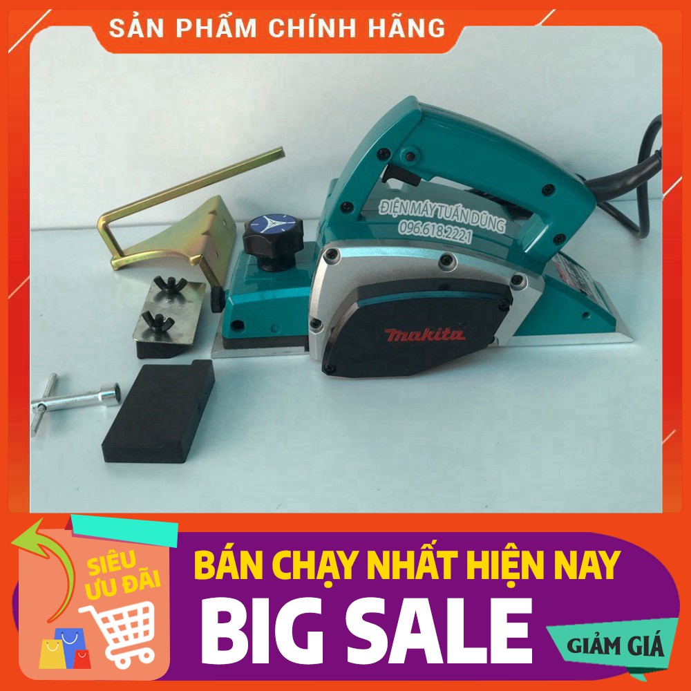 Máy bào gỗ cầm tay Makita N1900B - Vỏ bọc nhựa ABS siêu bền - 100% dây đồng - Tặng kèm lưỡi bào 82mm [CAM KẾT CHÍNH HÃNG