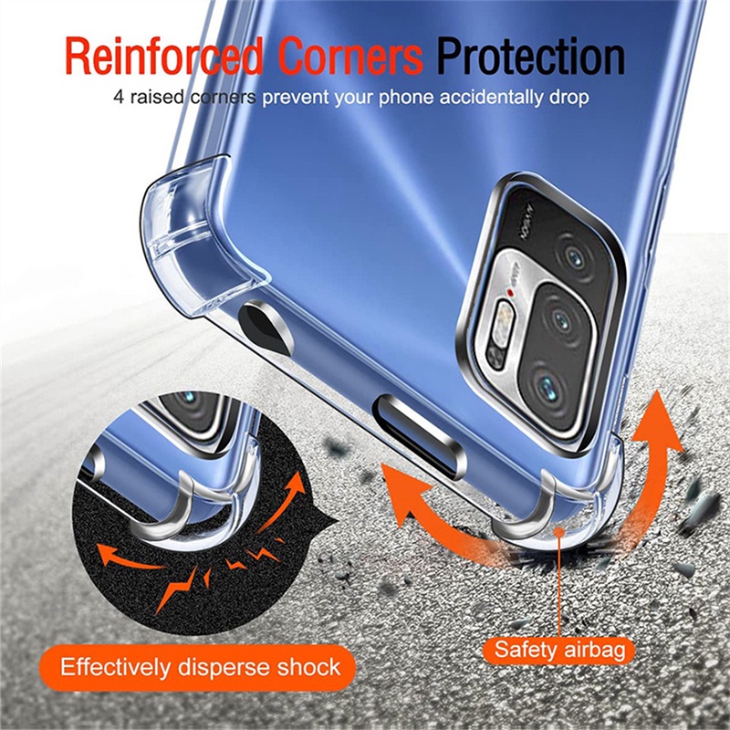 Ốp điện thoại TPU chống va đập cho Xiaomi Mi Poco F2 F3 F4 M3 X3 X4 X5 M4 Pro 9T 10T 11T 12T 11 Lite Redmi Note 7 8 9 9S 10 10S 11 11S 12 12S 9A 9C 10C