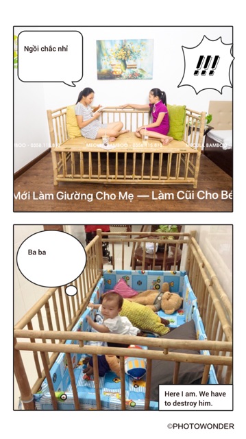 Giường Tre Cho Bà Đẻ