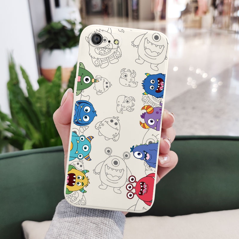 Ốp Điện Thoại Silicon Dẻo Họa Tiết Hoạt Hình Quái Vật Dễ Thương Cho IPhone 8 7 Plus SE 2020 6 6S Plus