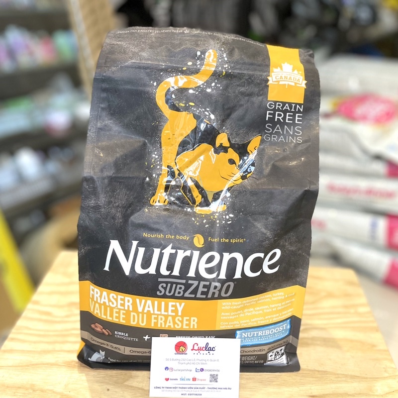 Hạt Nutrience Subzero Frase Valley cho Mèo vị Gà tây & Cá hồi - Túi 2,27kg chính hãng