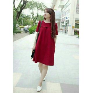 Đầm bầu suông đơn giản dễ thương