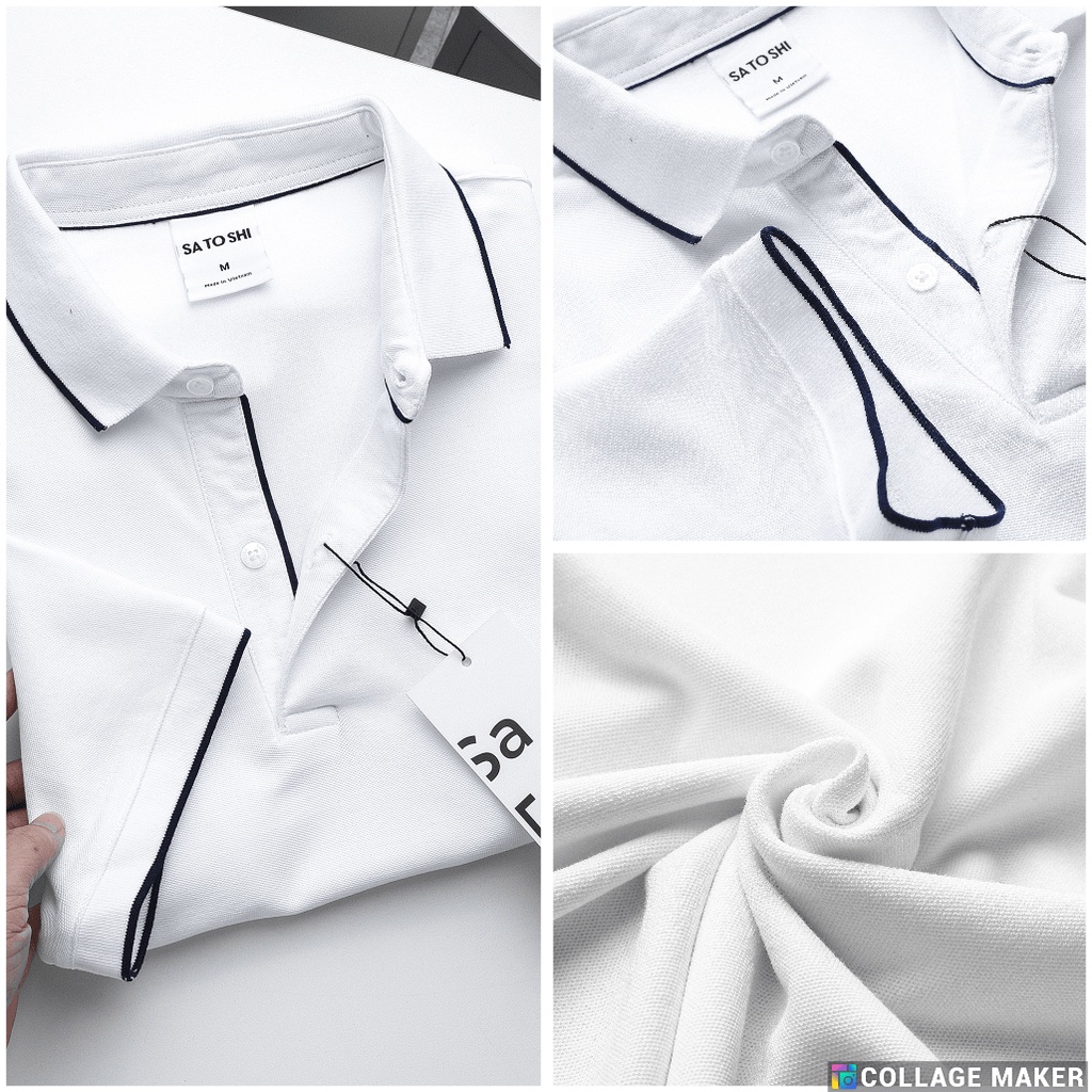 |Hẻm Store| Áo polo nam trơn SATOSHI viền cổ 6 màu SAPL53 chất vải cotton xịn chuẩn form trẻ trung thanh lịch | BigBuy360 - bigbuy360.vn