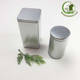 Hộp thiếc có nắp đậy - lọ thiếc đựng đồ, đựng trà, đựng bánh - chọn kiểu