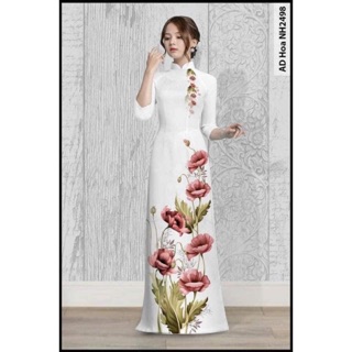 Áo dài kem quân shop lam hoang con xl