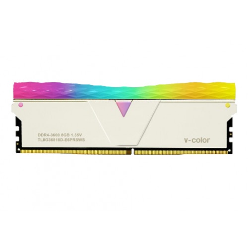 [Mã BMBAU300 giảm 10% đơn 499K] Ram V-Color DDR4 16GB(2x8G) 3200MHz Prism Pro RGB - Màu Trắng