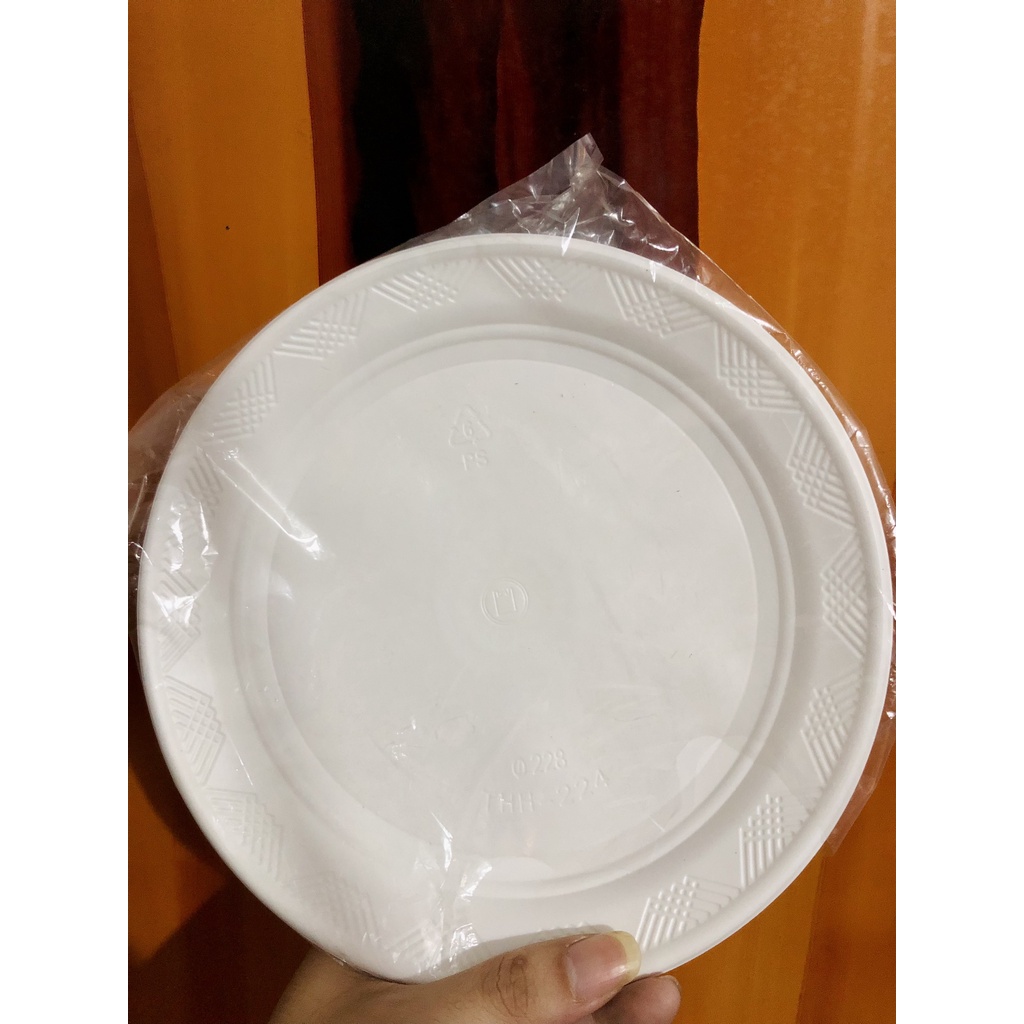 [Giá Sỉ] Bộ 10 Dĩa Giấy Dùng 1 Lần 23cm 18cm