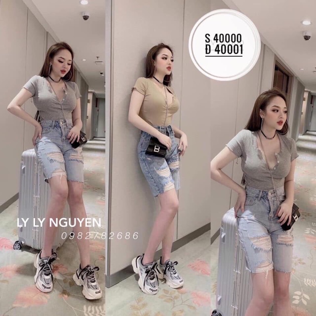 [Mã FAMAYWA giảm 10K đơn 50K] Quần ngố bò rách 2 màu [ bán giá sỉ ] | BigBuy360 - bigbuy360.vn