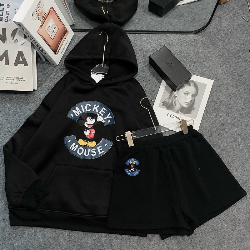 Set hoodie mickey (ảnh thật) | BigBuy360 - bigbuy360.vn