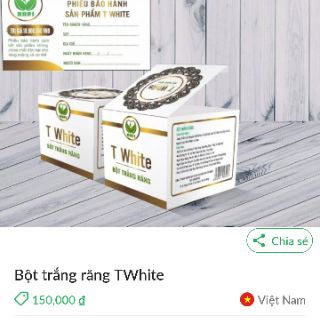 Bột trắng răng t white