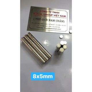 Viên nam châm đất hiếm 8x5mm