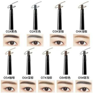 Chì kẻ mày maycreate 2 đầu 9 màu