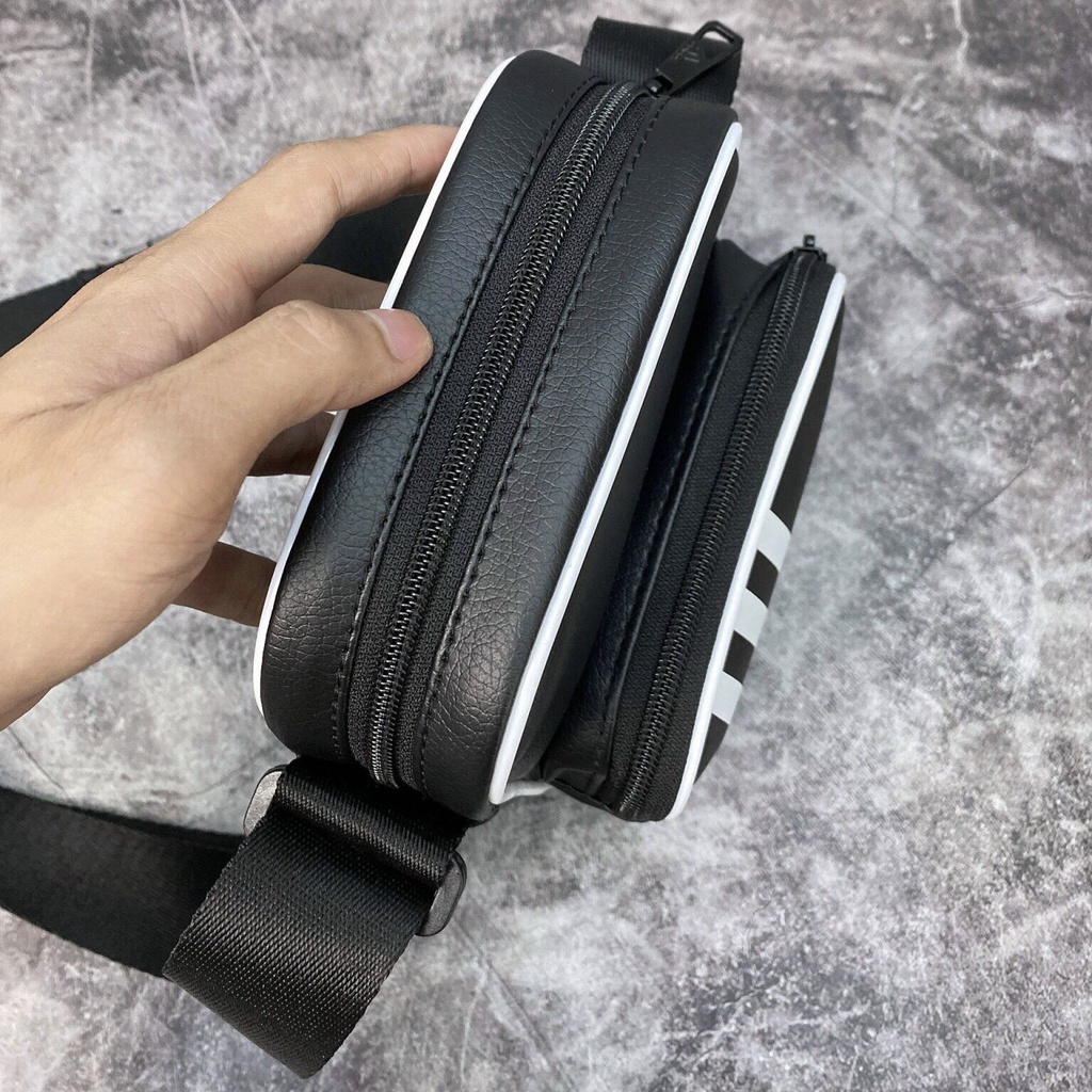 ⚡️ Túi Đeo Chéo Adidas Vintage Mini Bag - Black HÀNG XUẤT DƯ FULL TEM TAG