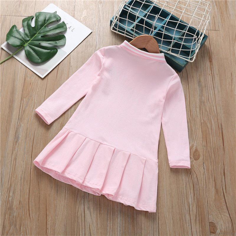 Váy tay dài hình thỏ xinh xắn thời trang cho bé gái