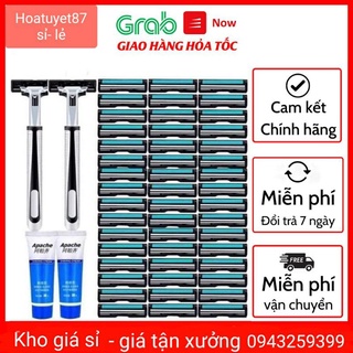 Set 36 lưỡi dạo cạo dâu và cán dao tặng kèm kem cạo