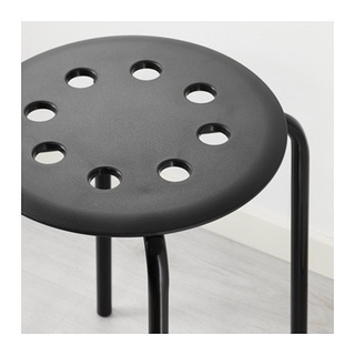 Ghế tròn màu đen MARIUS IKEA
