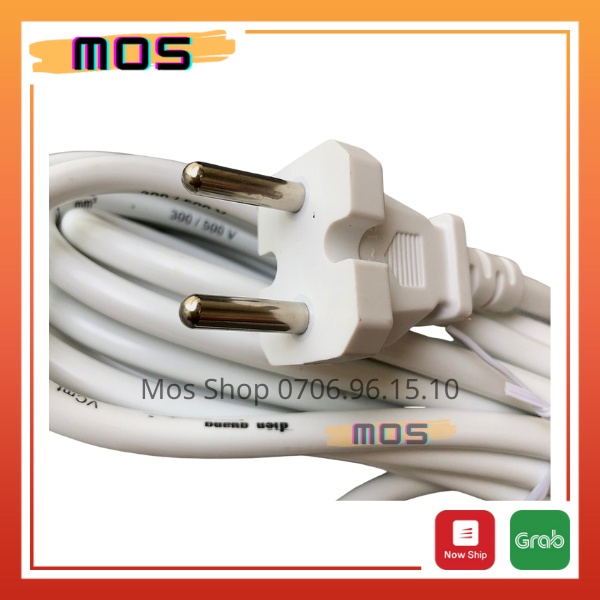 Ổ cắm điện Điện Quang ⚡⚡ 1 đổi 1⚡⚡ 5 lỗ 3 chấu kéo dài 2m/5m công suất 2500W  màu Trắng/Đen Mos Shop