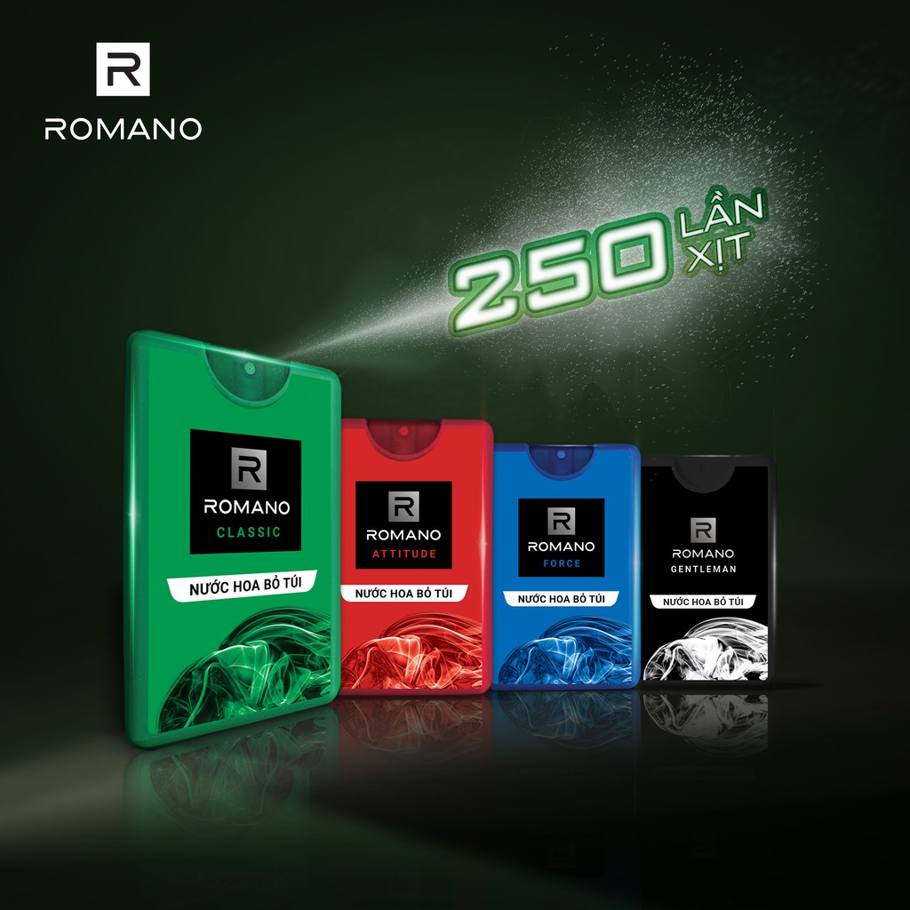 Nước hoa bỏ túi Romano 18ml | Thế Giới Skin Care