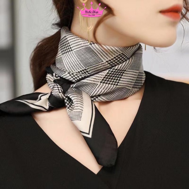 [GIÁ HUỶ DIỆT] Khăn Lụa Vuông Cao Cấp, Khăn Vuông Turban Badana Quàng Cổ, Quấn Tóc, Làm Áo Yếm, Khăn Vuông