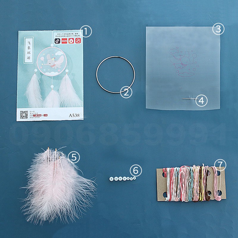 Bộ kit tự thêu dreamcatcher trang trí tự làm DIY (Nhiều Mẫu)