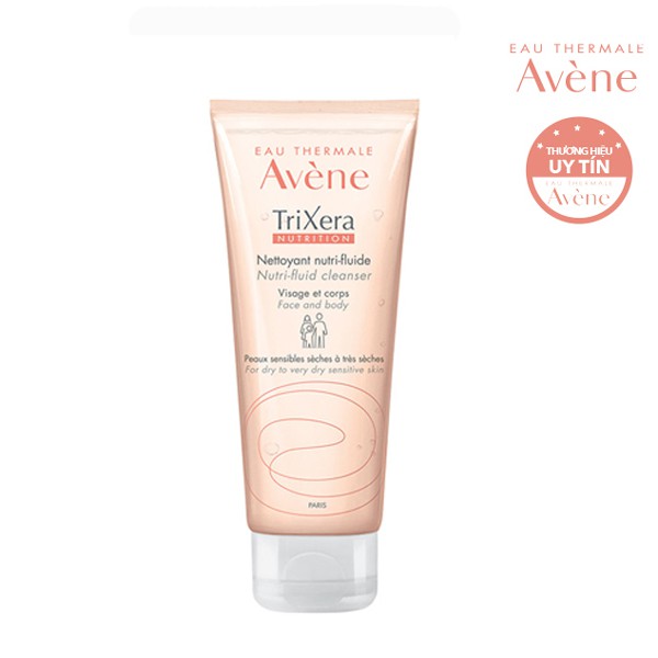 Gel rửa mặt Da Khô, Viêm Thể Tạng Avene Trixera Nutrition Cleansing Gel (100ml)