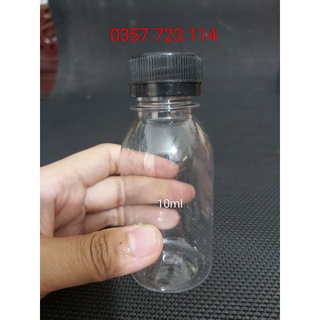 Chai nhựa 100ml nắp vặn đựng đồ uống thử