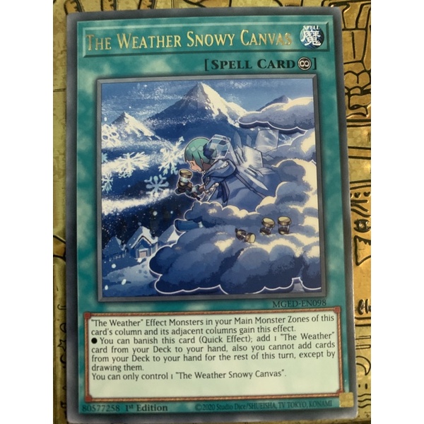 bài yugioh: the weather snowy cannvas