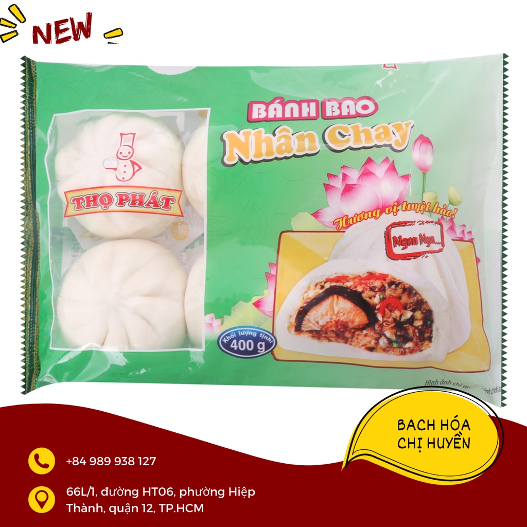 Bánh bao nhân chay Thọ Phát 400g