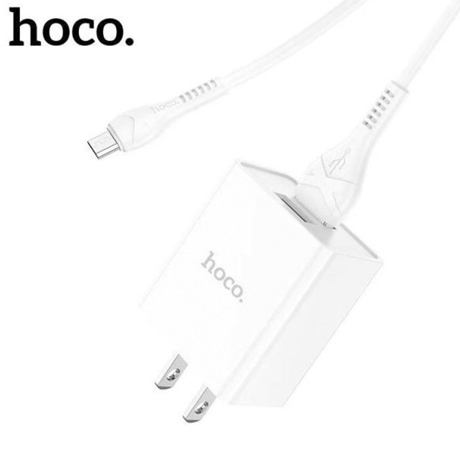 Bộ sạc Hoco C89 Micro USB 2 cổng USB, sạc nhanh 2.1A, tương thích với nhiều dòng Samsung/Oppo/Xiaomi..., chân cắm US