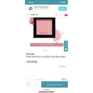 Phấn má hồng siêu mịn Revlon Powder Blush (360k)