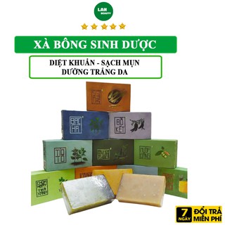 Xà Bông Sinh Dược Xà Phòng Cục Hữu Cơ Thảo Mộc, Giúp Sạch Mụn Lưng Diệt Khuẩn Dưỡng Trắng Da