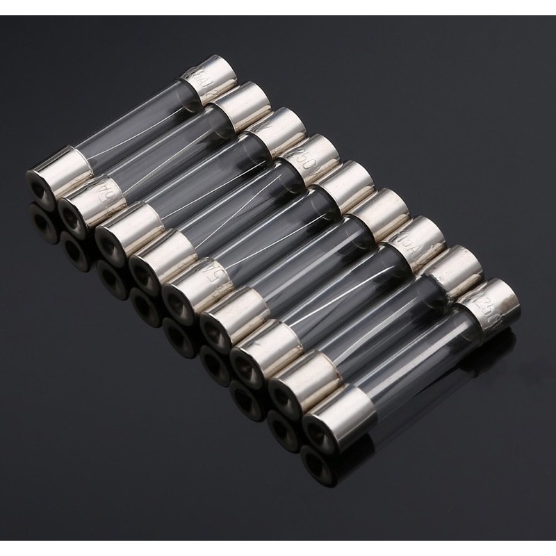 72 Cái Cầu Chì Thuỷ Tinh 0.5- 30A 6x30mm