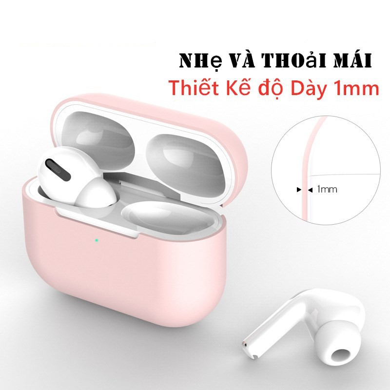 11 màu thời trang Case airpod   Vỏ Bao silicon dẻo trơn đựng tai nghe không dây