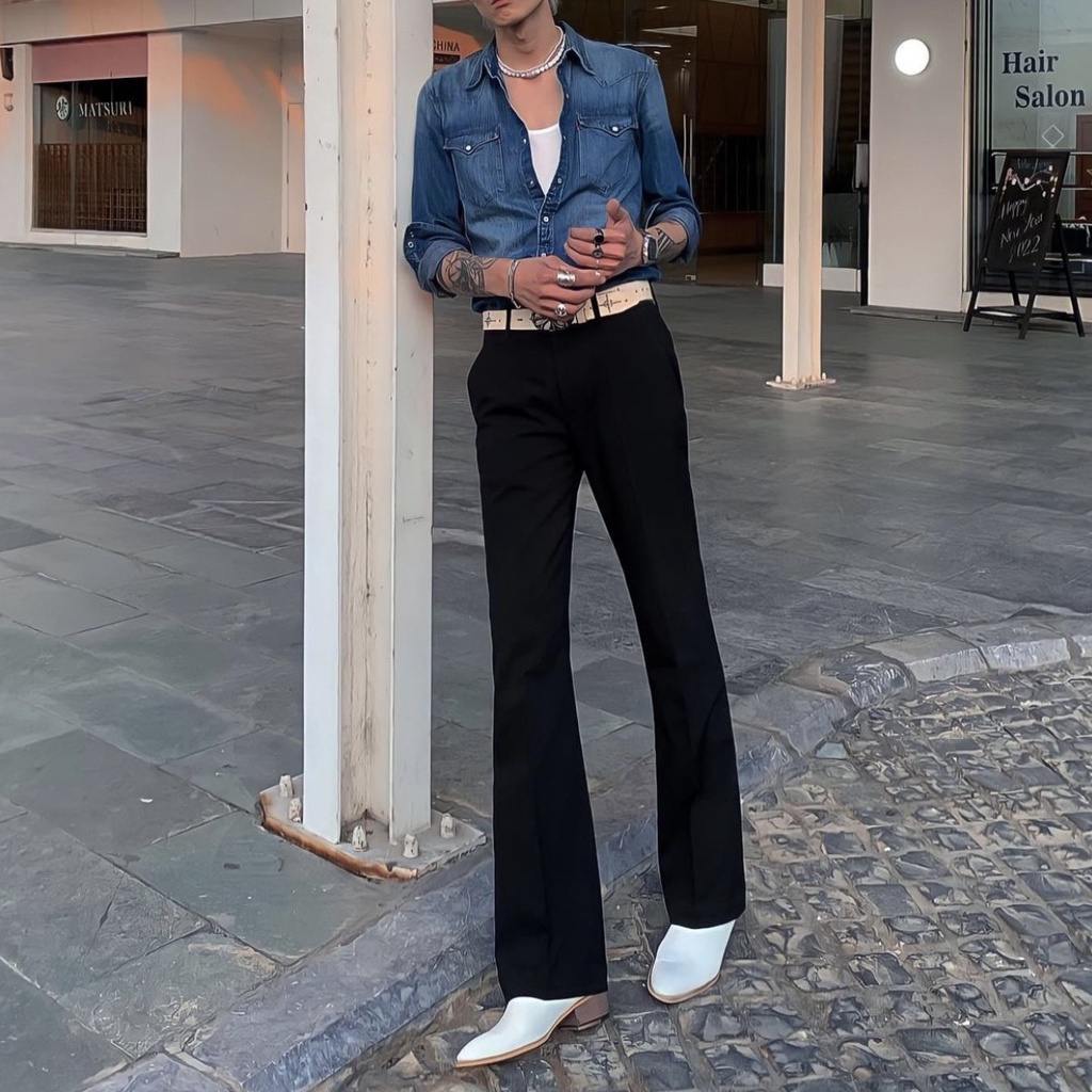 Quần Tây Vitex Ống Loe Nhẹ Nam nữ Hàng Thiết kế Siêu hot - SAVAGE