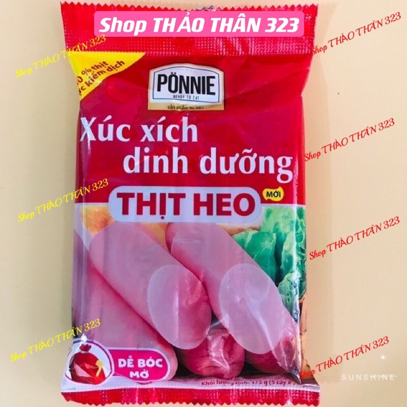 - Xúc Xích Dinh Dưỡng Ponnie Thịt Heo