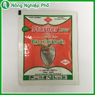 GÓI 10GRAM - THUỐC ĐẶC TRỊ VI KHUẨN STARNER 20WP