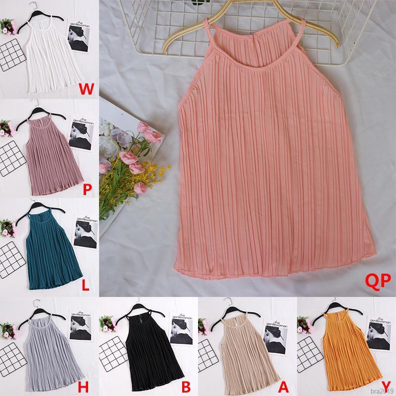Áo Chiffon Nữ Không Tay Màu Trơn | BigBuy360 - bigbuy360.vn