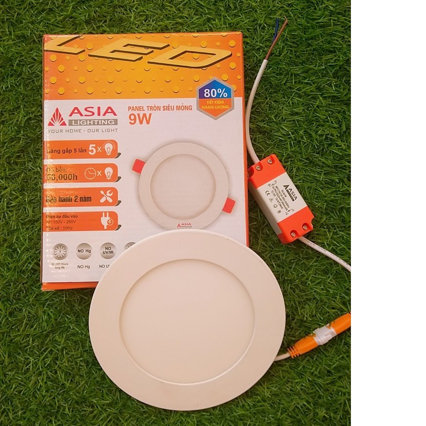 Đèn led âm trần siêu mỏng 9w Asia