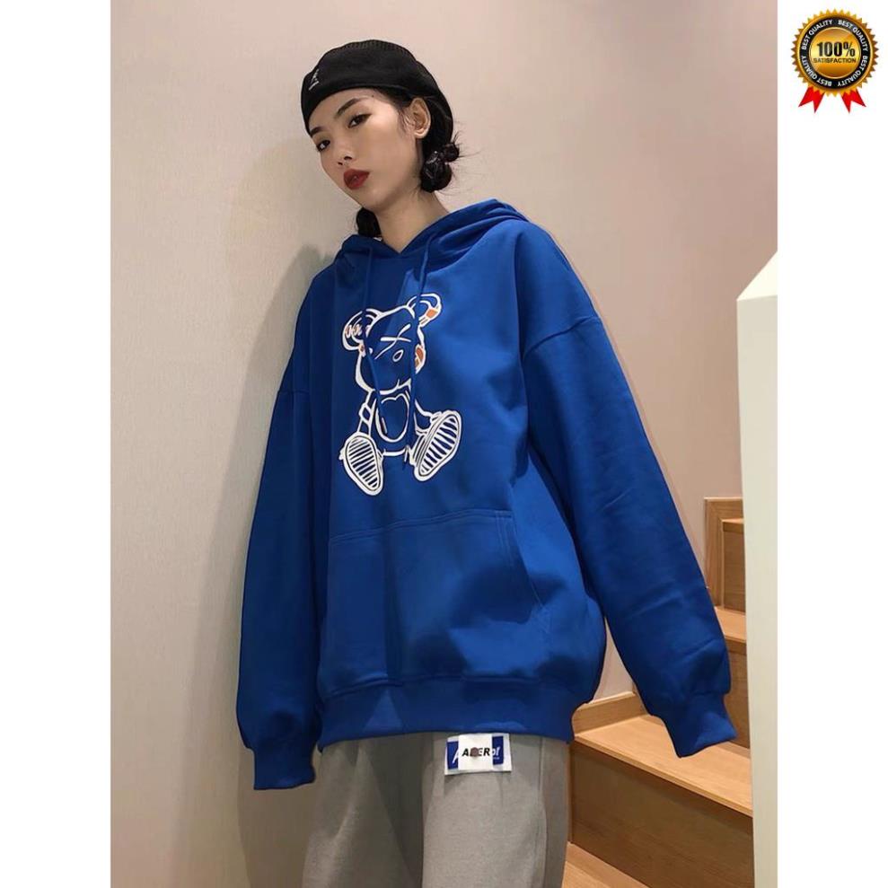 Mẫu Mới 2021) Áo Hoodie Gấu Sơn Có Mũ Nam Nữ Chất Nỉ Bông Dày Dặn Form Rộng Unisex- Áo Nỉ Nam Nữ Ulzzang Hoạ Tiết . | BigBuy360 - bigbuy360.vn