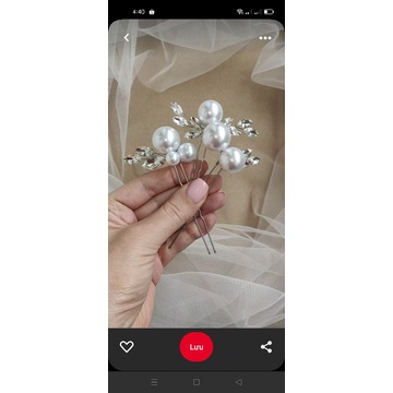 Châm cài tóc cô dau