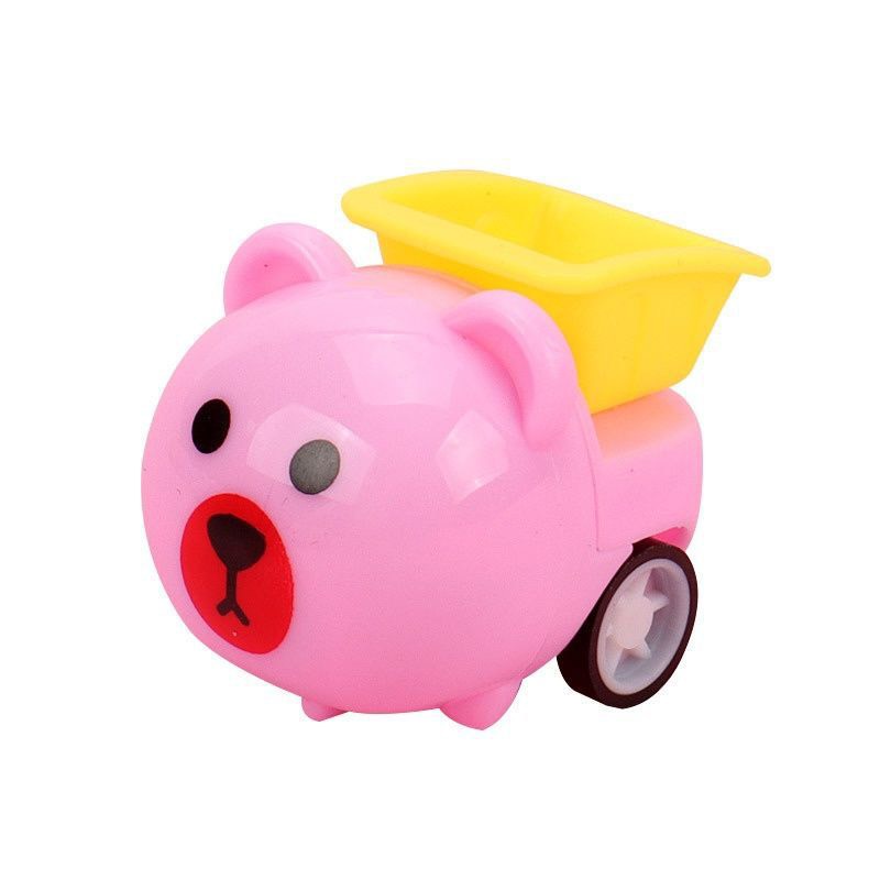 Xe Ô Tô Hình Thú Mini Chạy Cót Lật Đật Mini Dễ Thương Dành Cho Bé