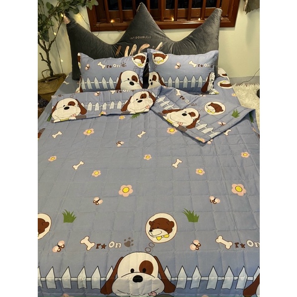 [GIÁ SIÊU SỐC] Bộ 3 Món Chăn Ga Gối Cotton Poly (Được chọn mẫu, Nhiều kích cỡ)