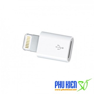 Đầu chuyển đổi từ Lightning IOS - USB to Lightning sang android Micro USB