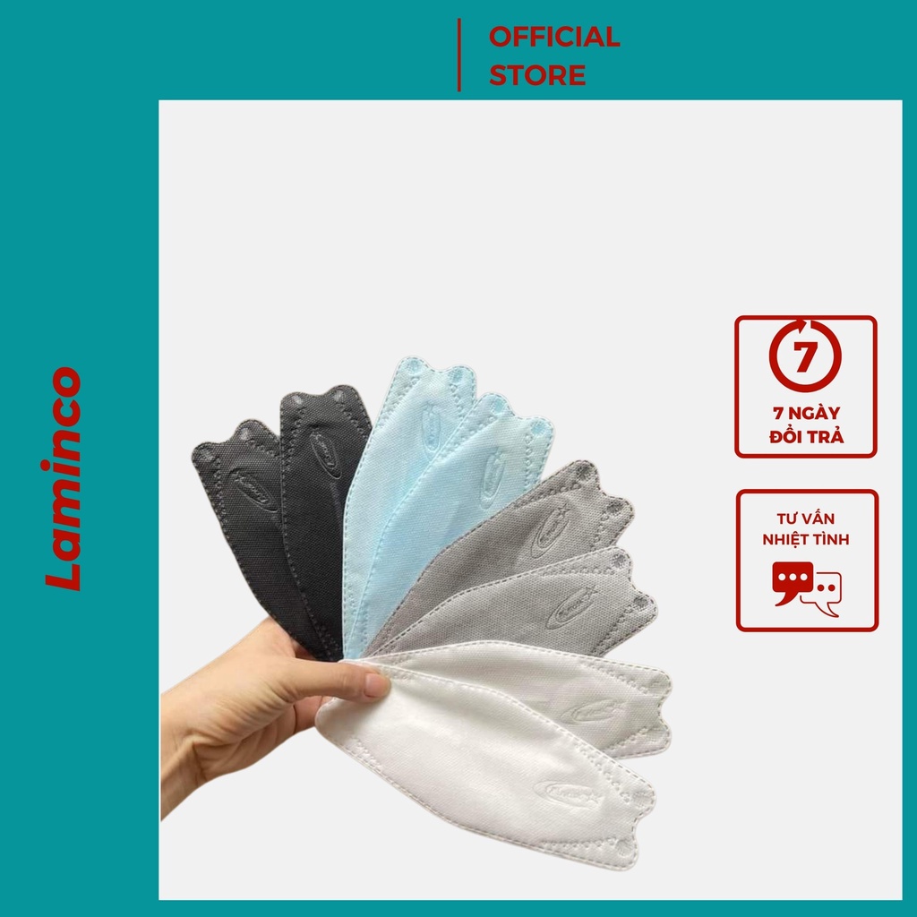 Khẩu trang vải 4 lớp cao cấp chống nắng bụi cho nam nữ LAMINCO