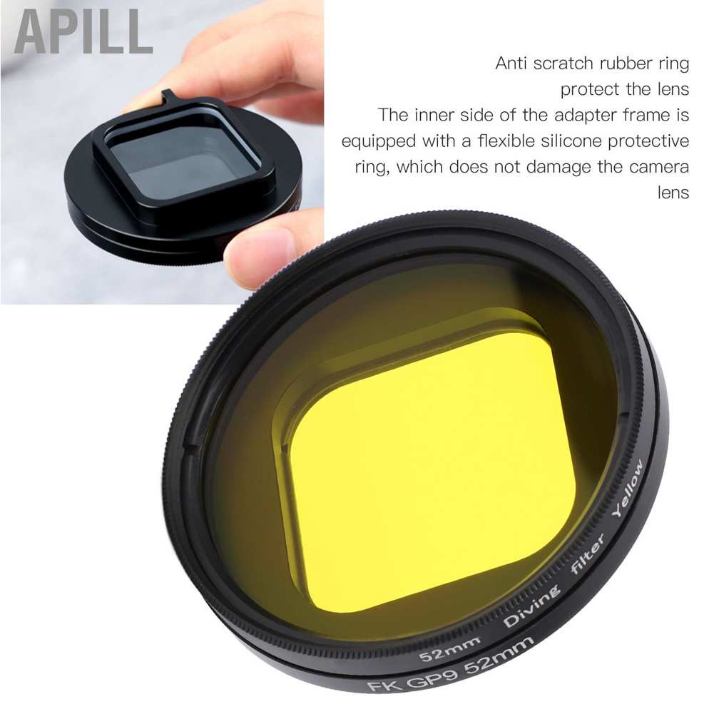 Bộ lọc ống kính máy ảnh màu vàng 52mm thay thế cho HERO 9 | BigBuy360 - bigbuy360.vn